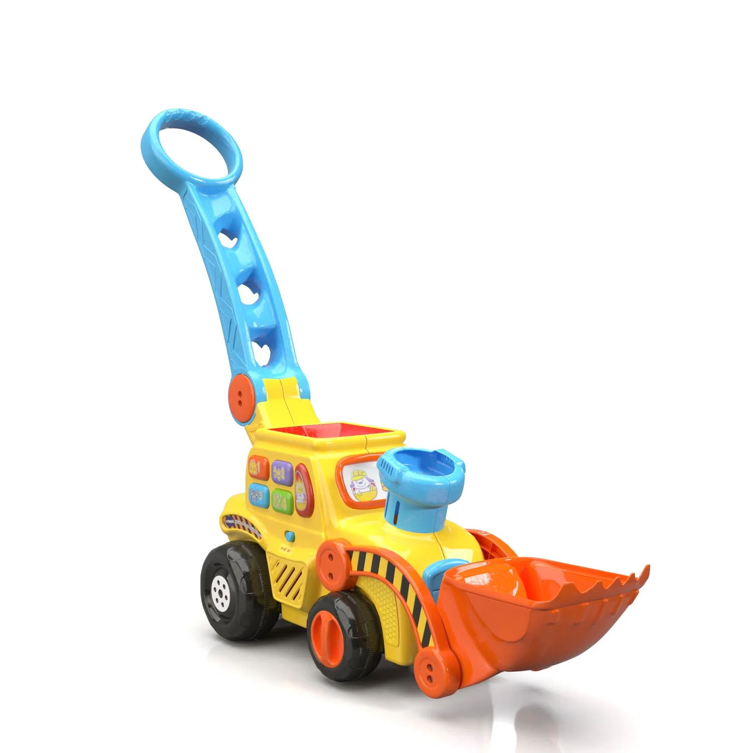 Vtech Push And Pop Bulldozer PBR 3D Model_01
